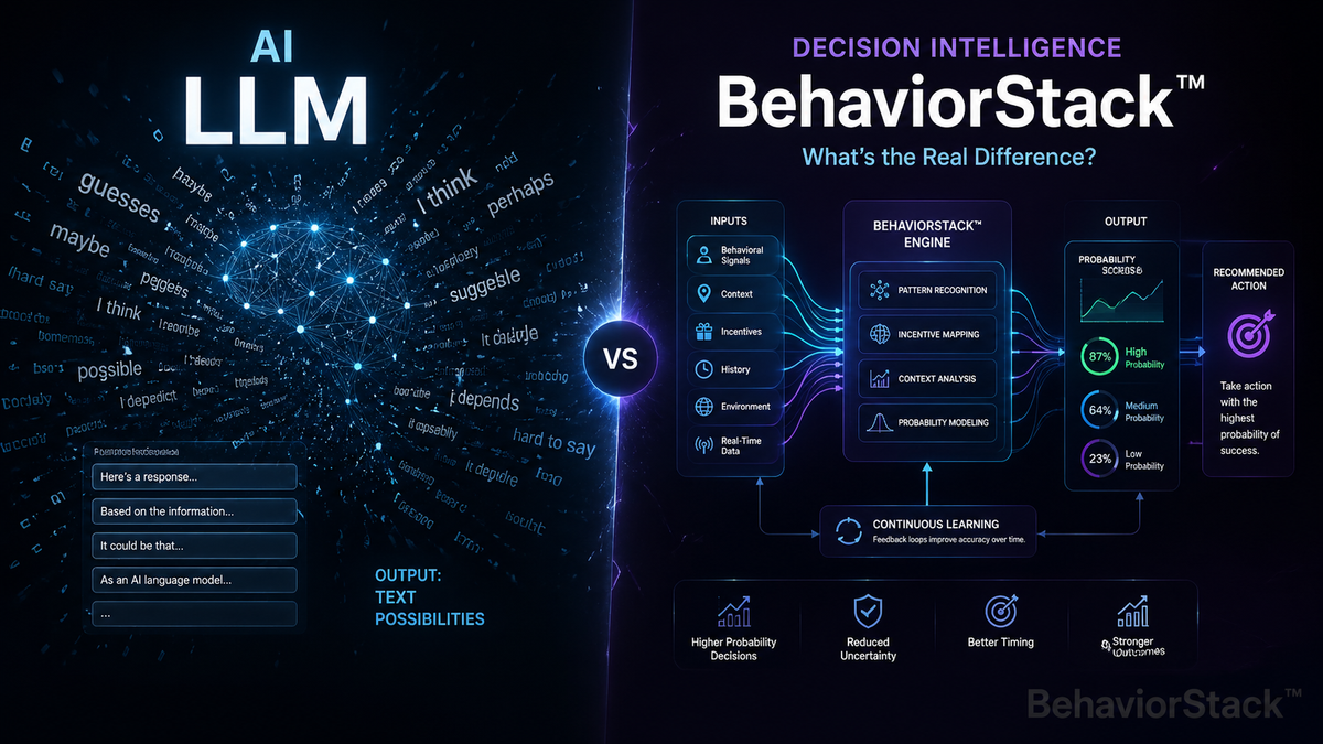 BehaviorStack™ vs LLM: What’s the Real Difference?