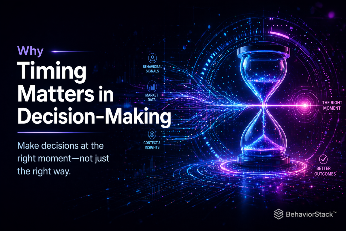 Why Timing Matters in Decision-Making