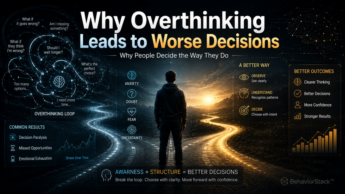 Why Overthinking Leads to Worse Decisions