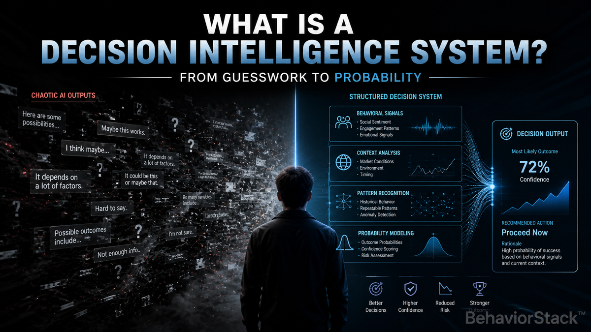 What Is a Decision Intelligence System? And Why AI Alone Isn’t Enough