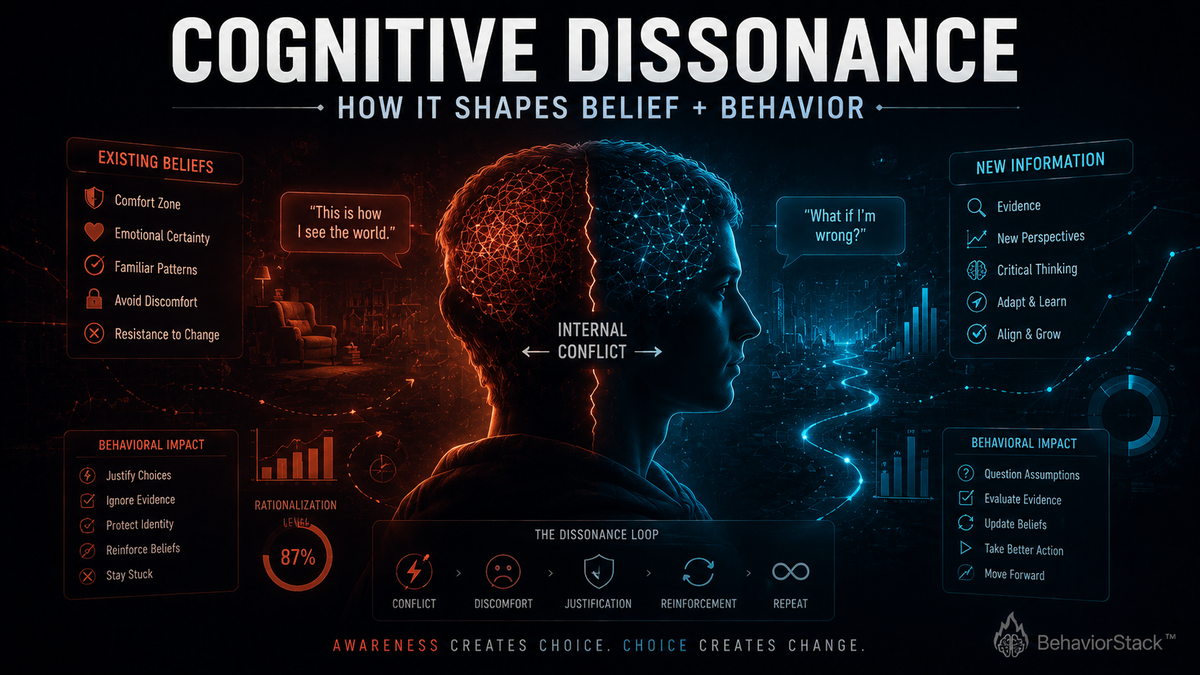 What's Cognitive Dissonance? (And How It Shapes Belief + Behavior)
