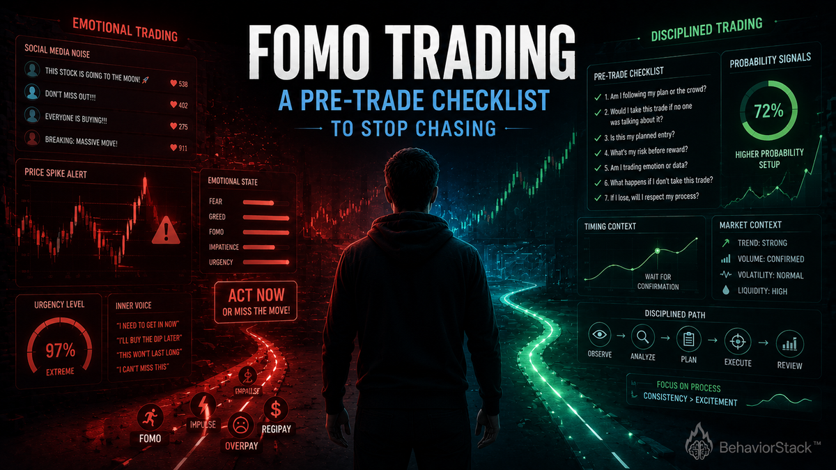 FOMO Trading: A Pre-Trade Checklist to Stop Chasing