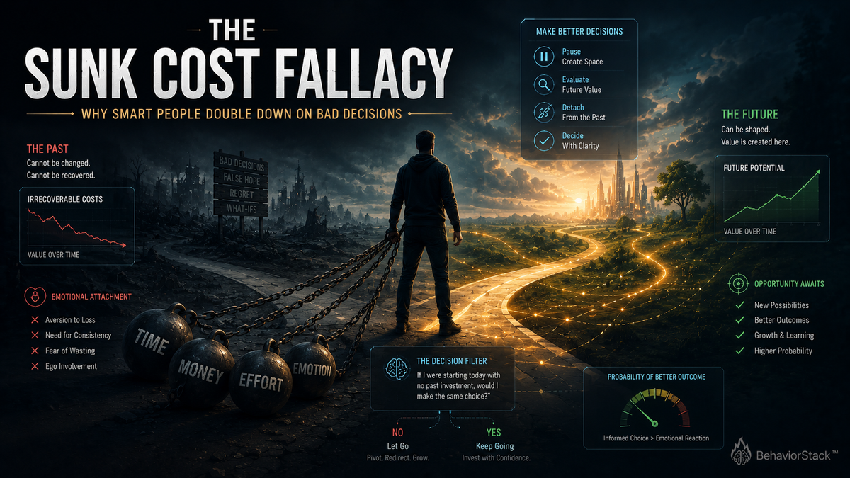 The Sunk Cost Fallacy: Why Smart People Double Down on Bad Decisions