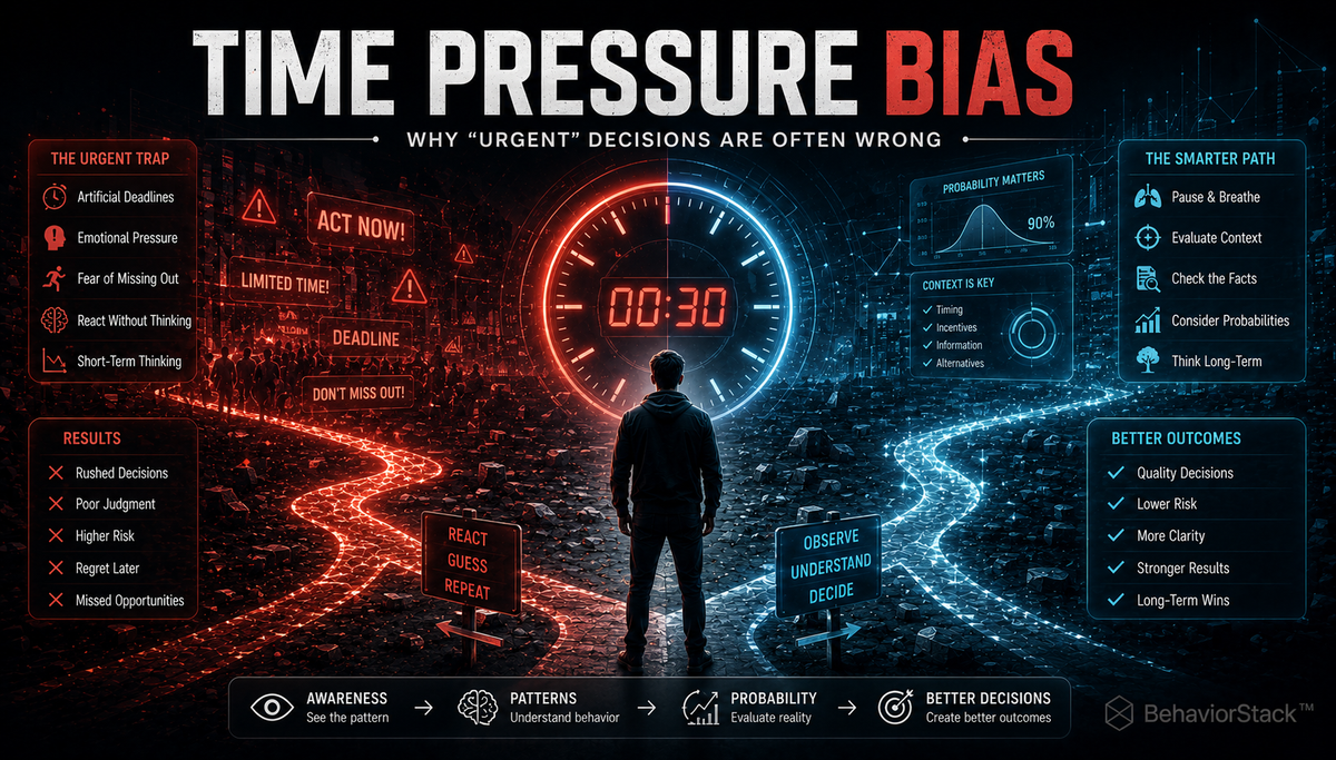 Time Pressure Bias: Why “Urgent” Decisions Are Often Wrong