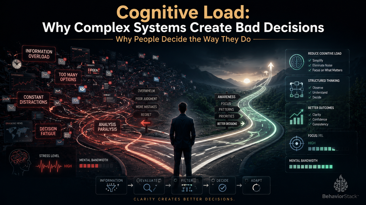 Cognitive Load: Why Complex Systems Create Bad Decisions