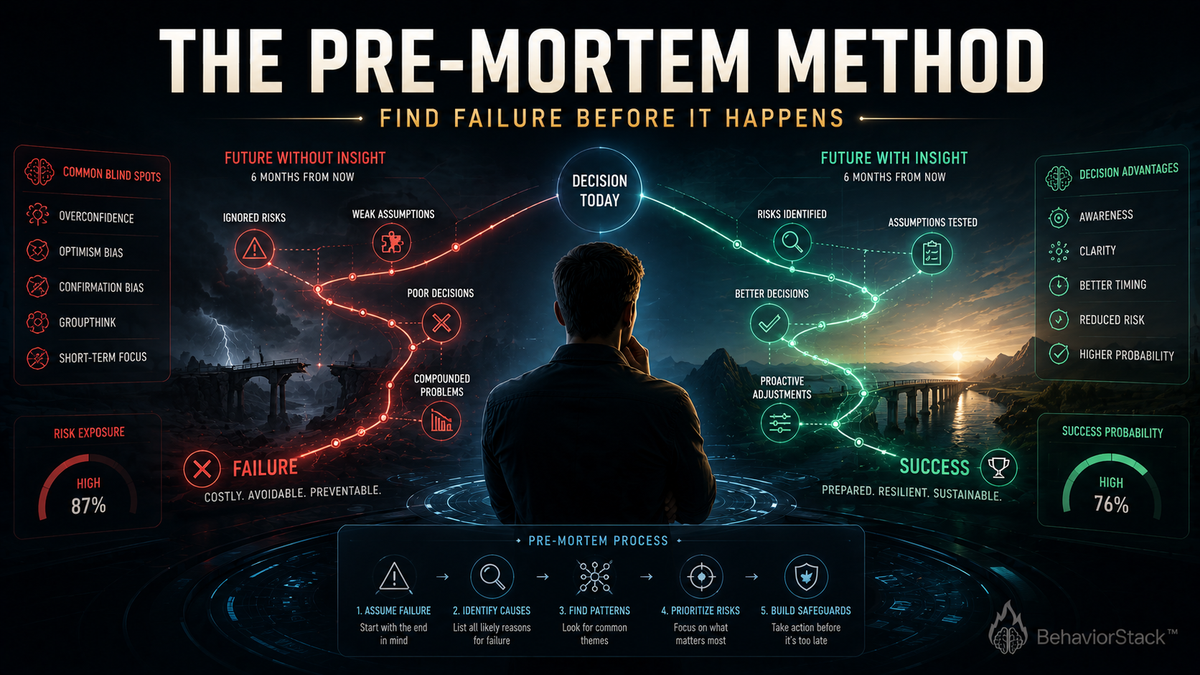 The Pre-Mortem Method: Find Failure Before It Happens
