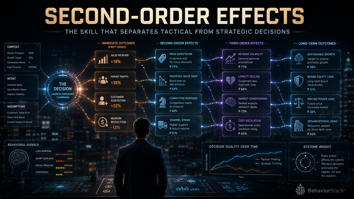 Second-Order Effects: The Skill That Separates Tactical From Strategic Decisions