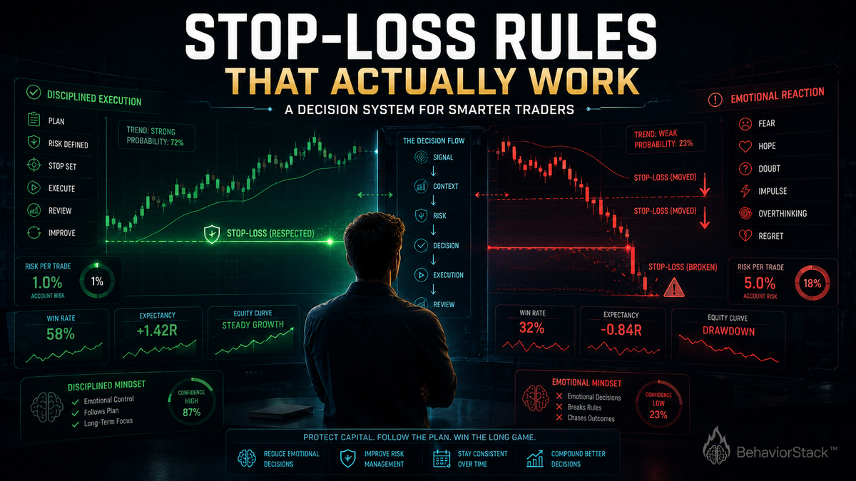 Stop-Loss Rules That Actually Work: A Decision System for MarketSpark™