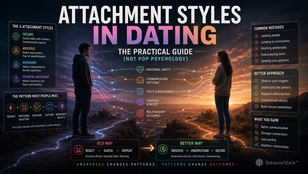 Attachment Styles in Dating: The Practical Guide (Not Pop Psychology)