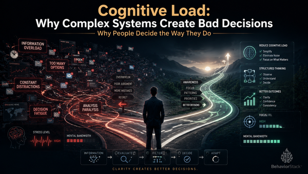 Cognitive Load: Why Complex Systems Create Bad Decisions