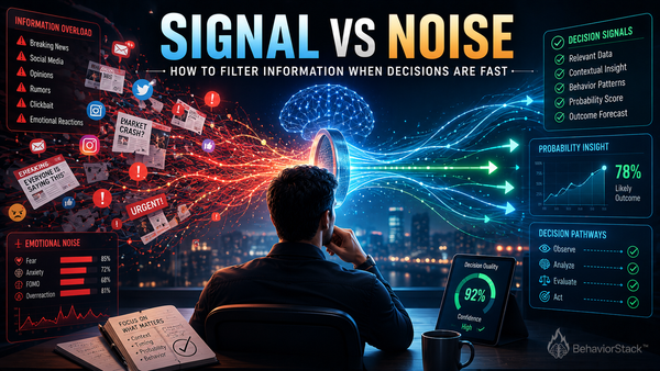 Signal vs Noise: How to Filter Information When Decisions Are Fast